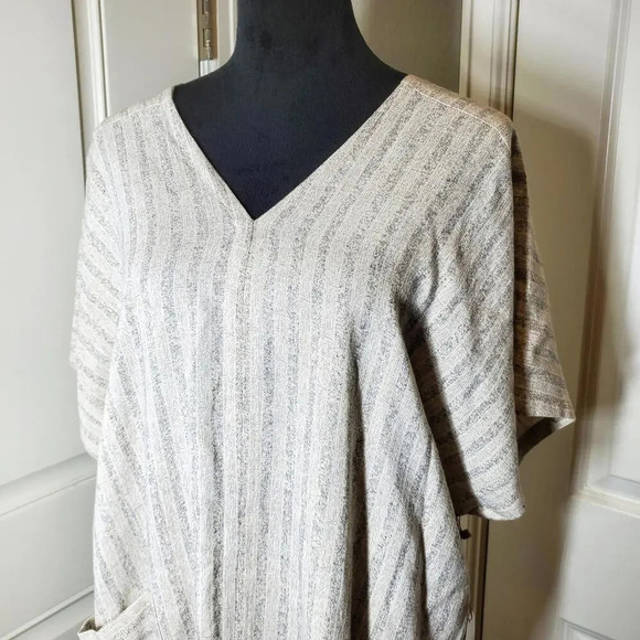 NWT Due South | Grade and Gather | Cotton Linen Stripe Dress | Size S/M - Picture 14 of 15